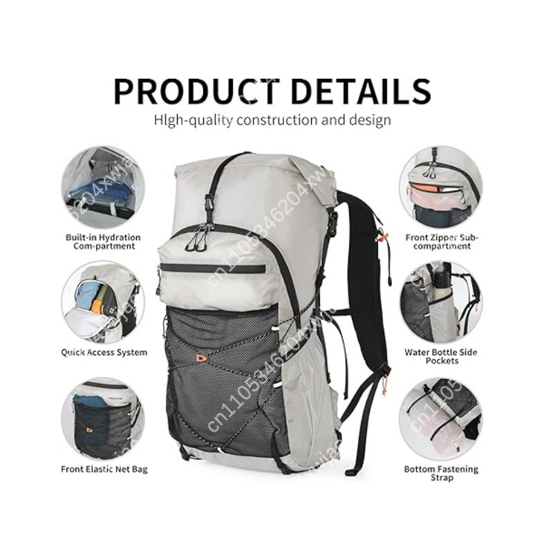 Outdoor Adventure Backpack - Mochila de Viaje Unisex de 30L,