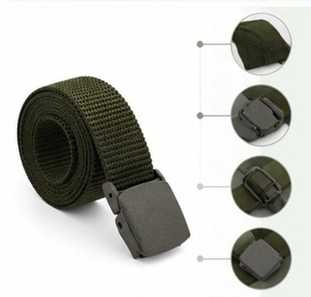 Outdoor Adventure Sports - Cinturón Táctico de Nylon Ajustable para