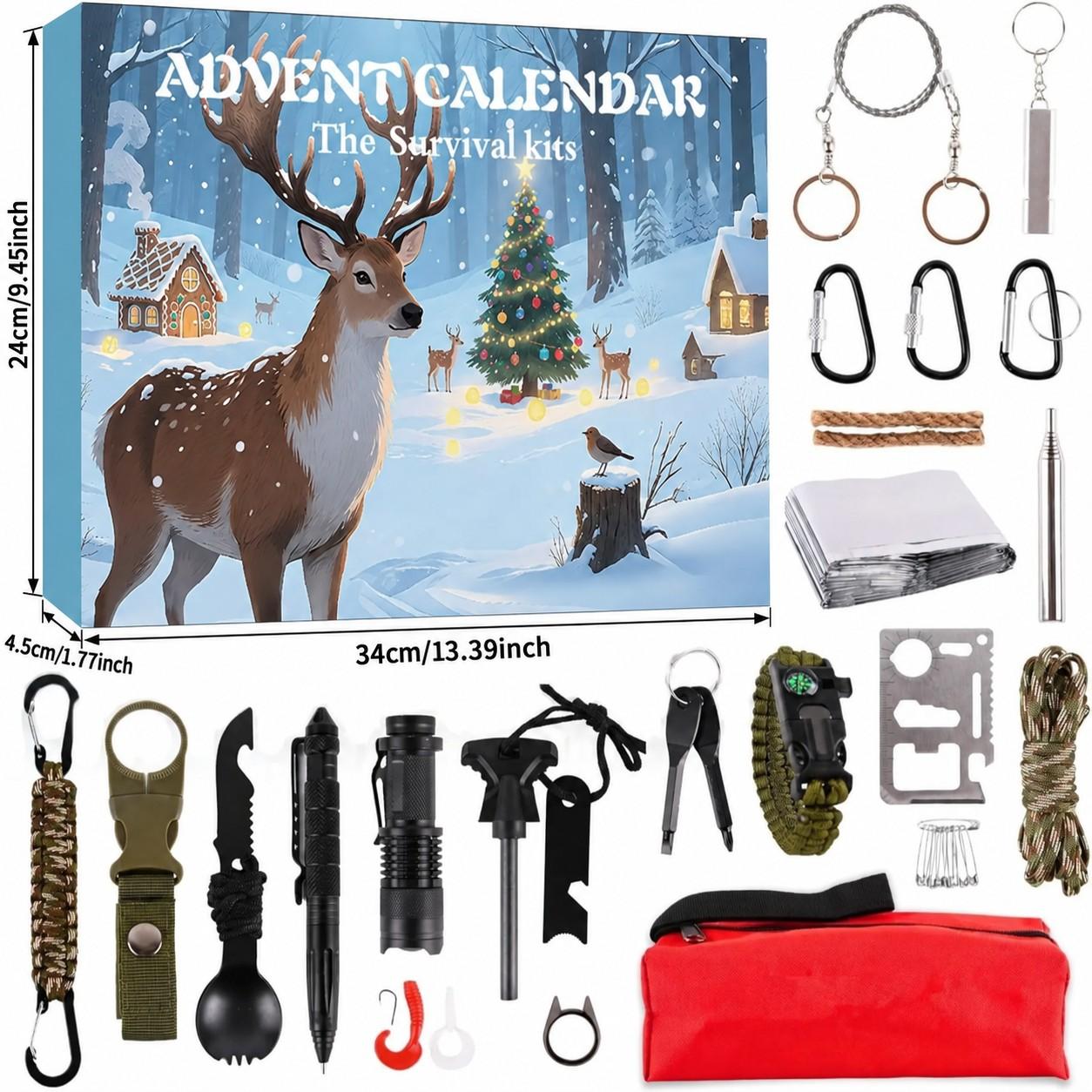 Outdoor Adventure Birthday Party - Calendario de Adviento con 24 herramientas