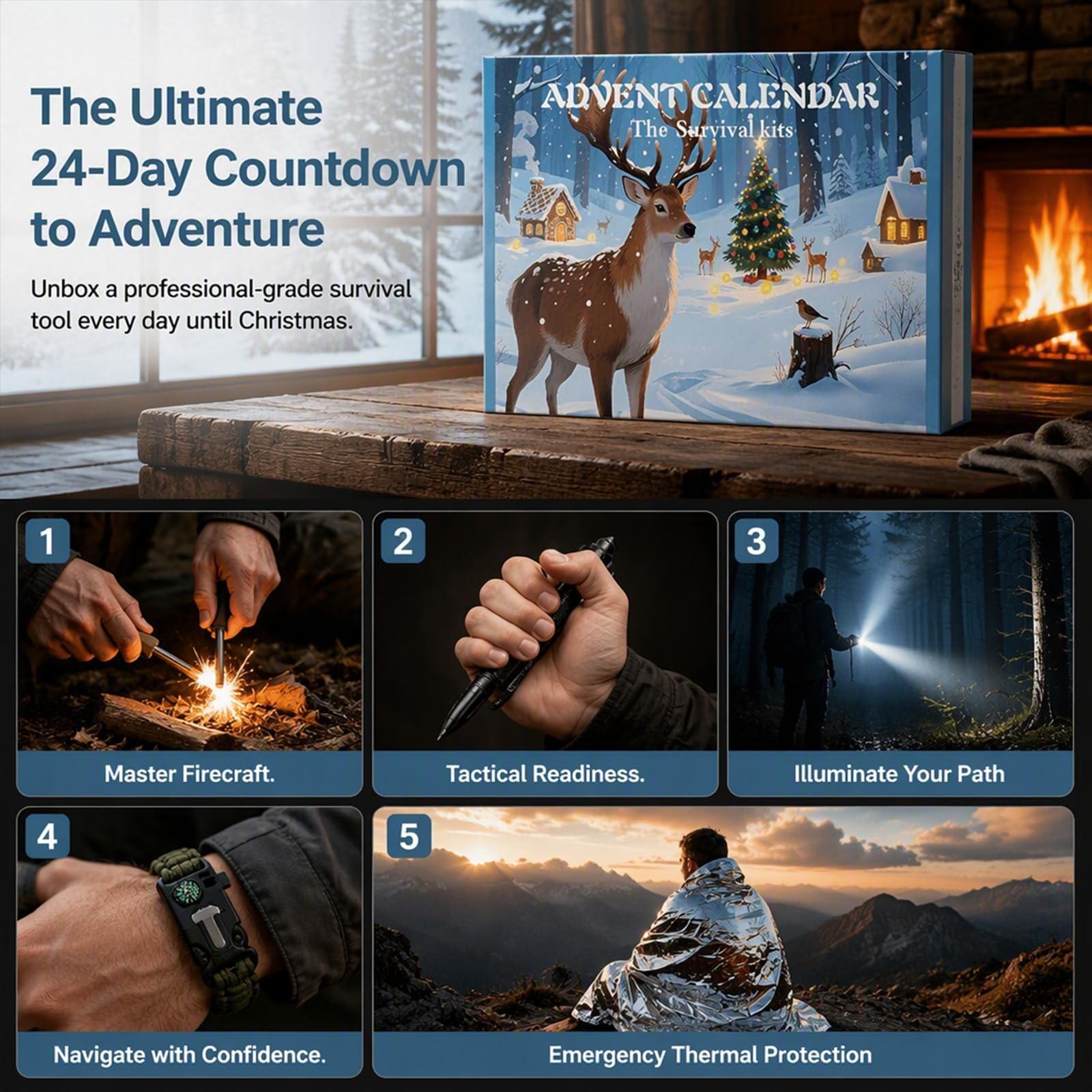 Calendario de Adviento con 24  - Outdoor Adventure Birthday Party reseña y precio