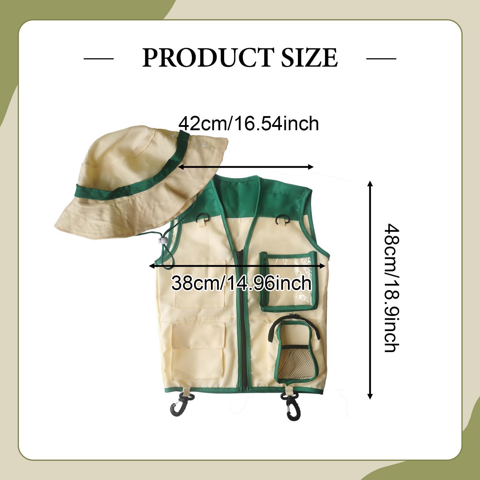 Chaleco y sombrero de explorad - Outdoor Adventure Kit For Kids reseña y precio