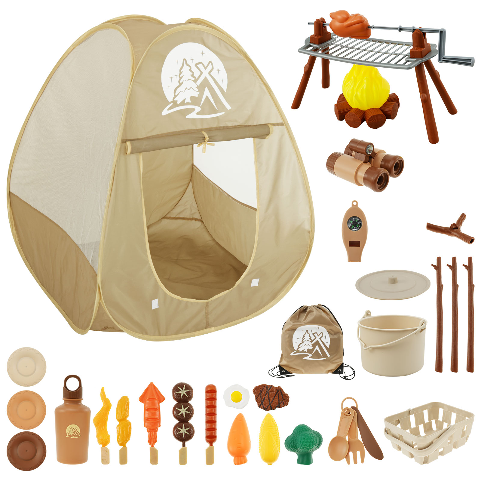 Juego de juguetes para acampar - Outdoor Adventure Kit For Kids reseña y precio